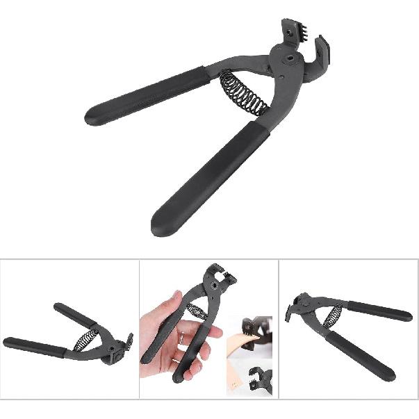 Leather Silent Pliers, 17cm / 6.7in Carbon Steel Silent Pliers for Leather Craft, Hole Punch Tool for Belts, Purses & Watch Bands - Home DIY Craft