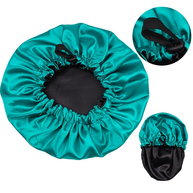 

Satin Double Layer Adjustable Sleep Cap - Postpartum & Chemotherapy Hair Care One Size