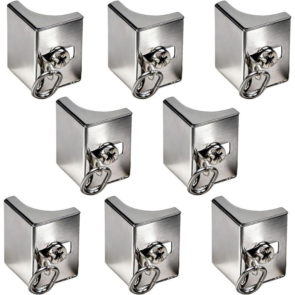 10pcs Metal Curtain Rod End Caps Quiet Track End Stop Curtain Rail Stop  Curtain Rod Accessories
