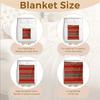 Boho Aztec Flannel Blanket Red Tribal Geometric Pattern Soft Cozy Throw For Sofa Bed Home Decor Warm Winter Gift