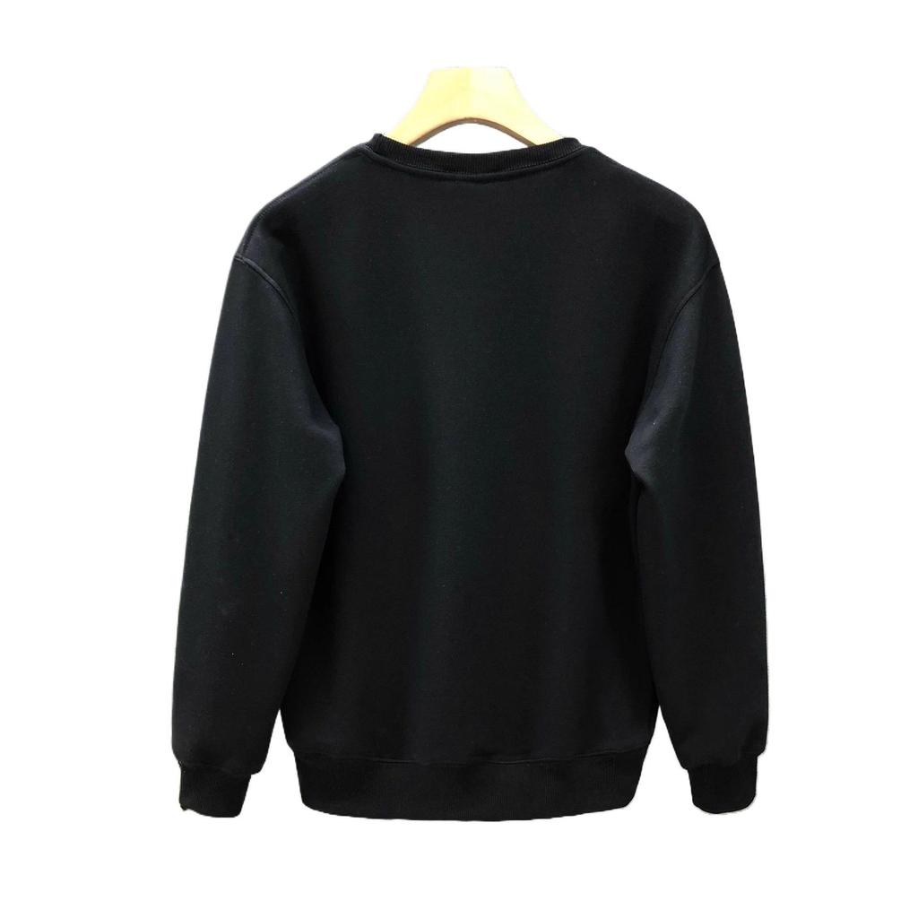 Herren Verdicktes Fleecegefüttertes Rundhals-Sweatshirt, Einfarbig, Langärmlig, Ohne Kapuze - Ideal für Winter, Frühling und Herbst