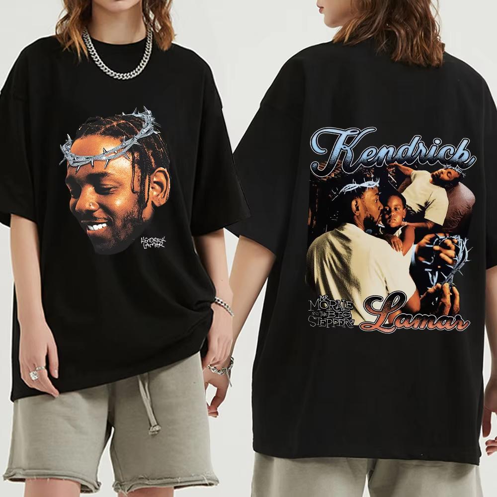 

Rapper Kendrick Lamar T Shirt Music Album Mr Morale & The Big Steppers Music Album Print T Shirts Men s Hip Hop Vintage T-shirts 5XL