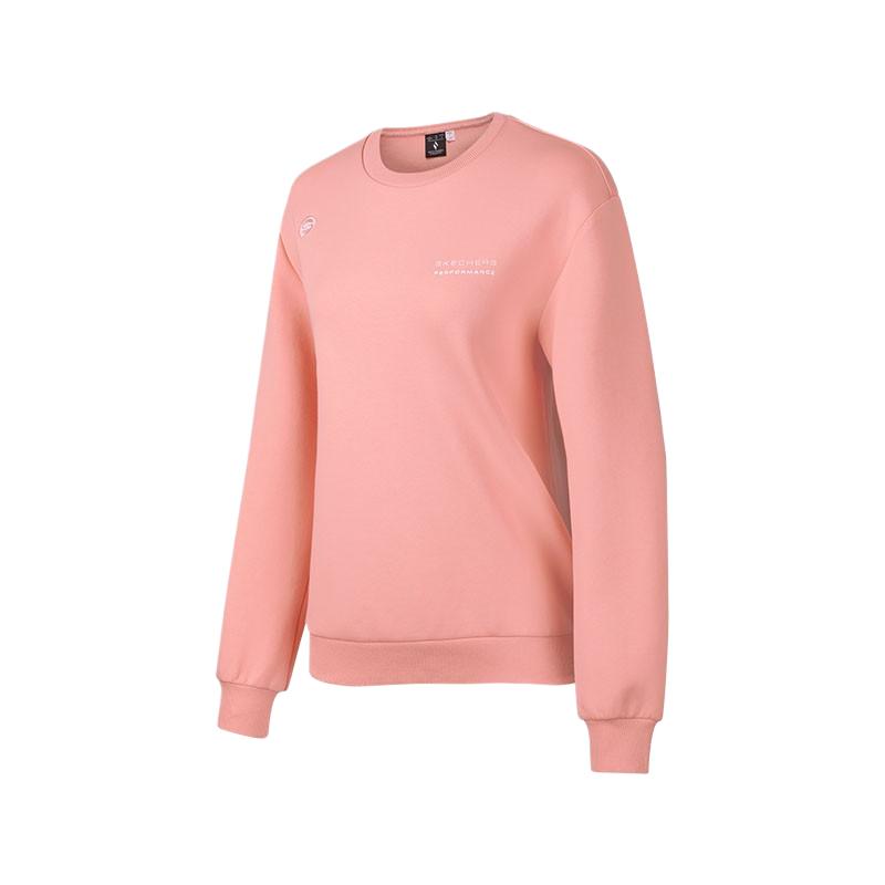 Skechers Comfortable Breathable Soft Fitting Sweatshirt Women tops Candlelight-Peach-Pink P423W132-00C7 L