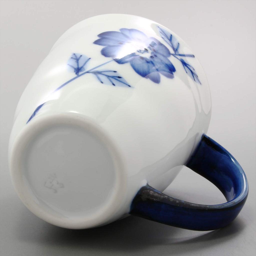Hogdseirrs Hasami-Keramik Wayama-Ofen Blumenbecher mit Linienblumenmuster 385827