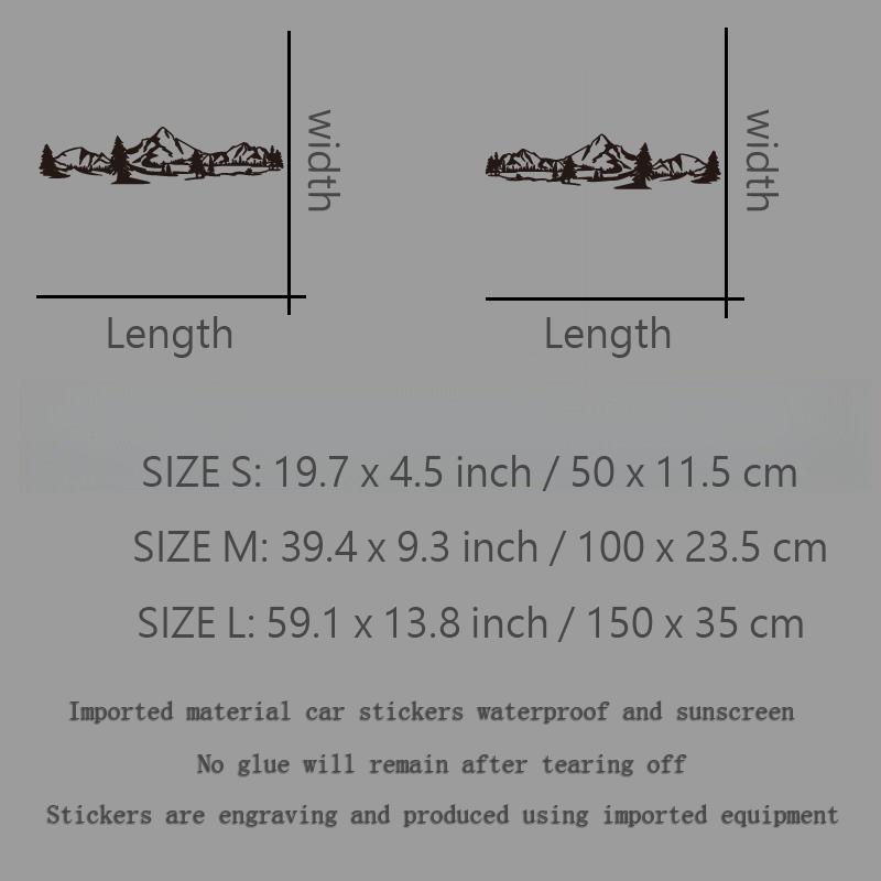 Körper Wald Berg Aufkleber kreativ&lustig Aufkleber für Cartoon-Fans&Liebhaber, hohe Qualität für Autos Lastwagen Motorräder &Laptops