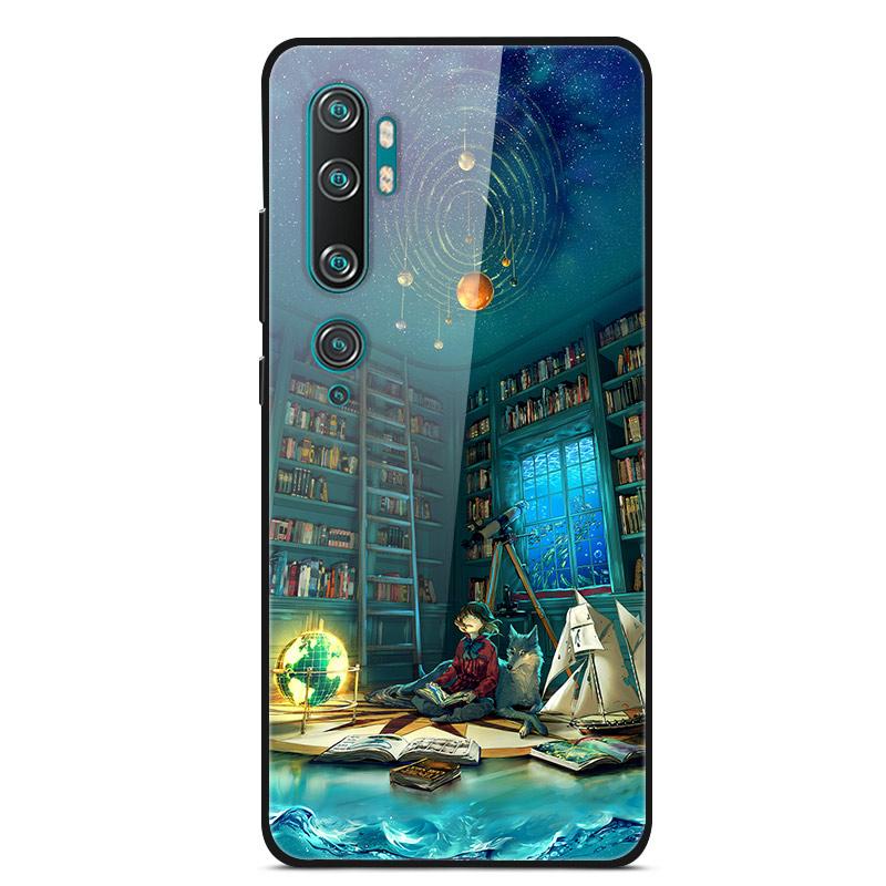 Luxury Cover Case for Xiaomi Mi Note 10 Pro Tempered Glass Cover Silicone Phone Case for Xiaomi Redmi Note 10Pro 10 Pro Cases
