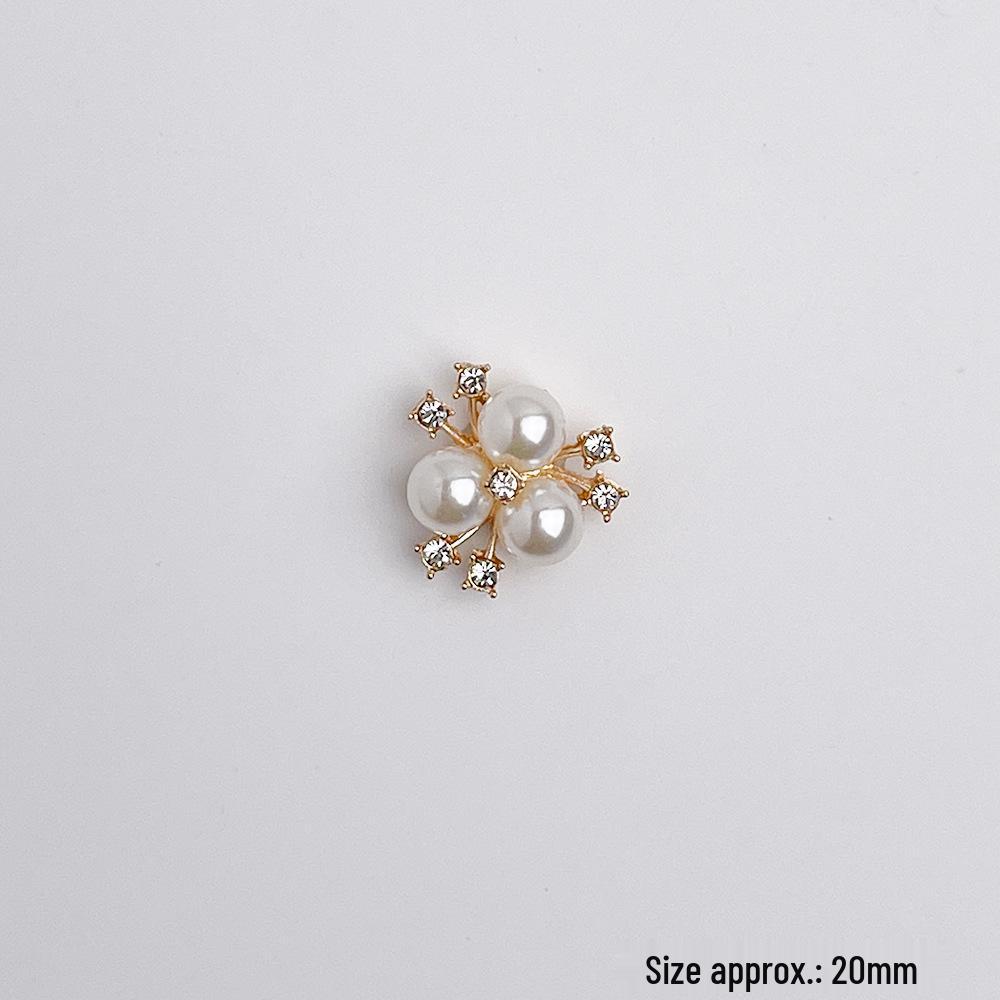 Decor Floare Sabot Aliaj Retro Stras - Catarame DIY High-End