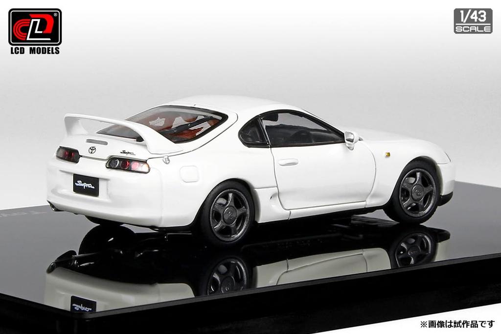 LCD Model 1/43 Scale Toyota Supra A80 White Finished Model LCD43009WH
