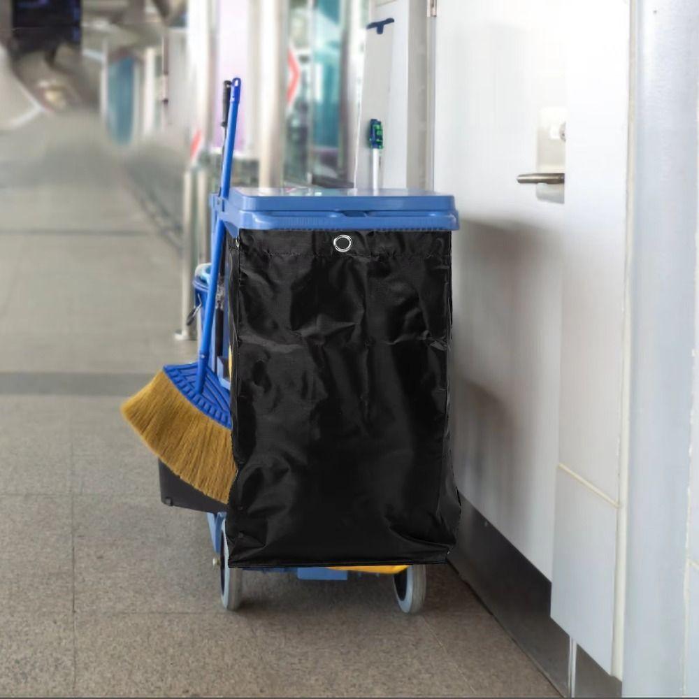 Waterproof Housekeeping Rubbish Holder Large Capacity Hotel Garbage Bag Janitorial Cart Bag Home