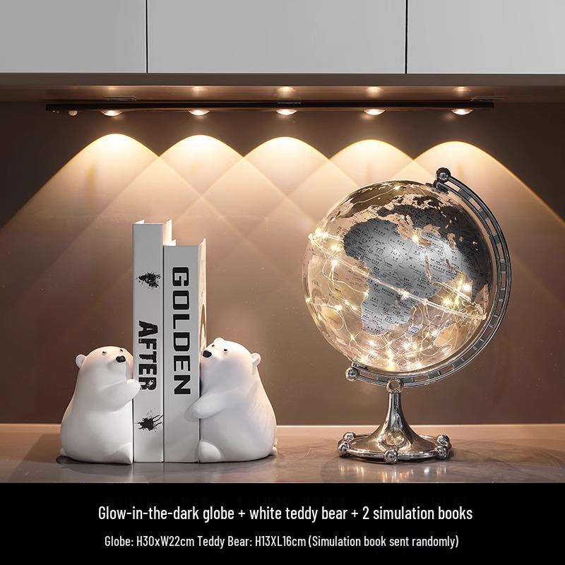 Astronaut Boy Globe Ornament: Luxurious Birthday Gift & Decorative Piece for Living Room or Wine Cabinet.