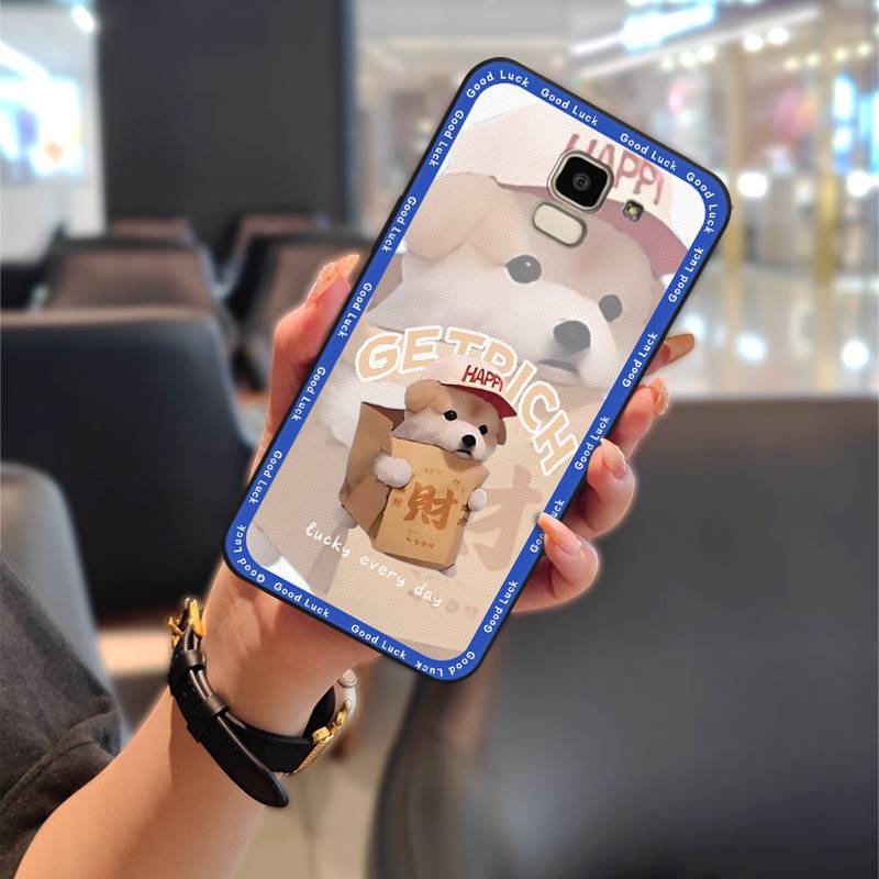 Shockproof Dirt-resistant Phone Case For Samsung Galaxy J6 2018/SM-J600F Durable Silicone Cartoon Anti-dust Soft case