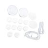 10 Valvole a Becco d'Anatra 2 Protezioni Anti-Riflusso 2 Membrane di Ricambio per Accessori Pompa Seno Indossabile Momcozy M5 con 2 Tubi