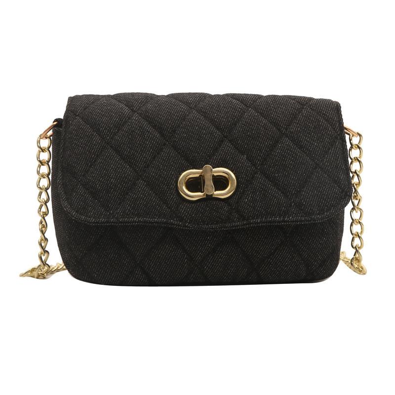 Trendige Damen-Kleinquadrat-Kettentasche für Frühling und Sommer Stilvolle Lässige Schulter-Crossbody-Handtasche