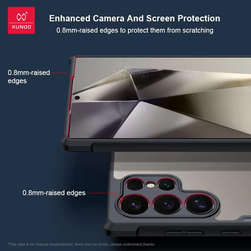 For Samsung Galaxy S25 S24 S23 Ultra Plus S25+ S24+ S23+ Case XUNDD Casing Transparent Phone Cover Shockproof Bumper Protective Cases