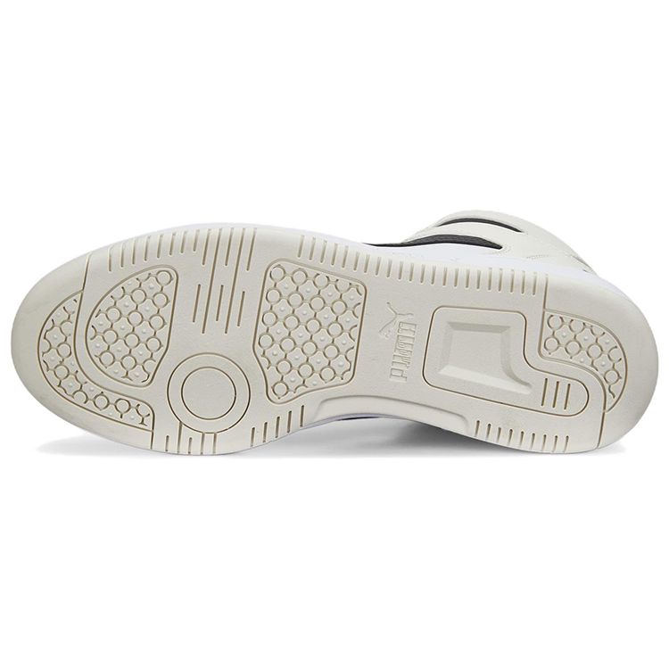 Puma Rebound Layup Leather Mid-Top Retro Basketball Shoes Unisex Sneaker Black White 369573-30