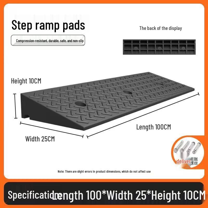 Heavy-Duty Electric Vehicle Curb Ramp Mat