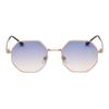 Luxury Square Sunglasses Man Woman Fashion Small Frame Polygon Sun Glasses Metal Vintage Retro Brand Octagon
