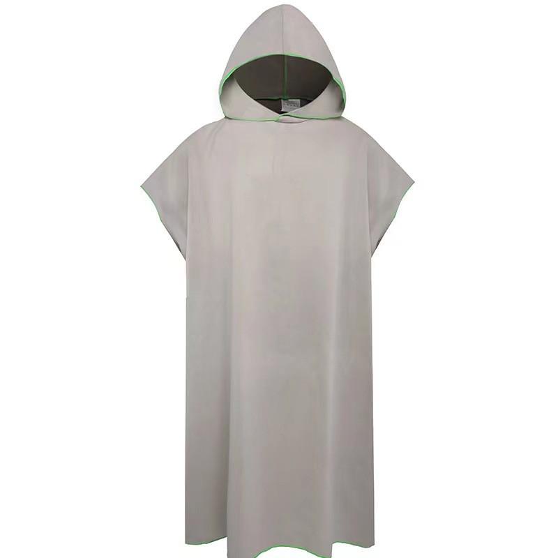 Microfiber Hooded Towel Men Women for Swim Beach Travel Quick Dry Changing Robe Cape Bath Towel Bathrobe Surf Poncho Sauna Play