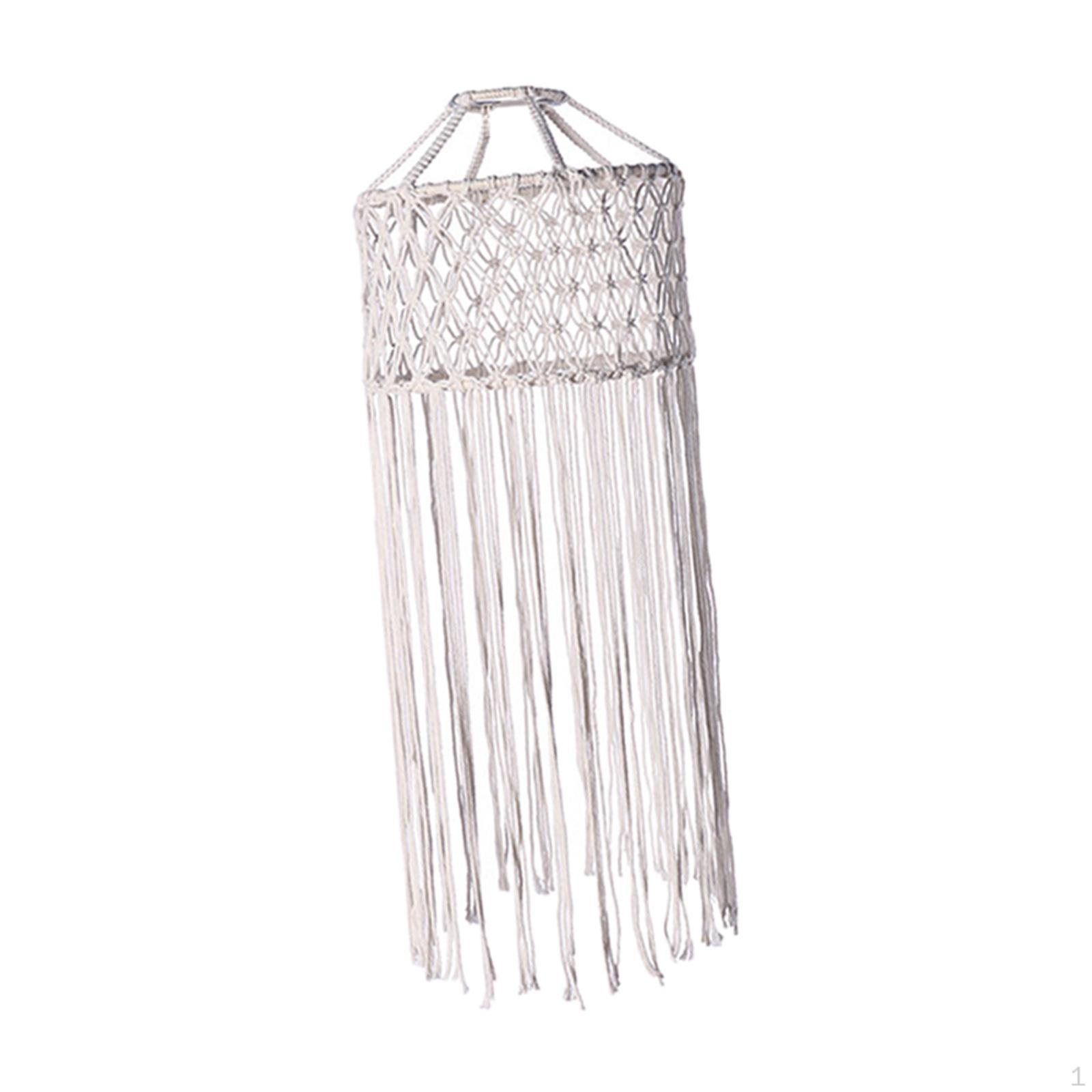 

Boho Macrame Pendant Lampshade for Modern Home Decor Diameter 30cm