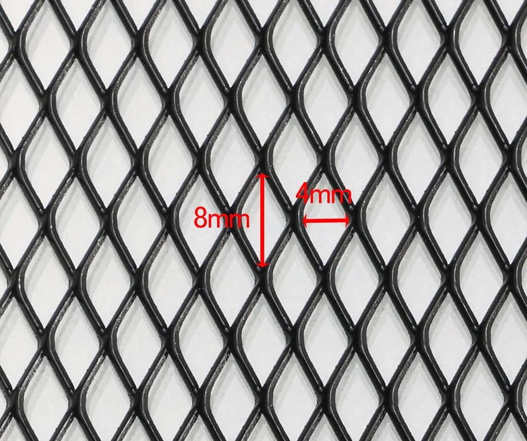 Kitaco Aluminum Mesh Sheet Black Universal (Fine) 0900-960-00250