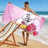 Diddl the Jumping Mouse3 Print Beach Towel, Large Soft Quick Dry Towel for Beach Camping Swimming