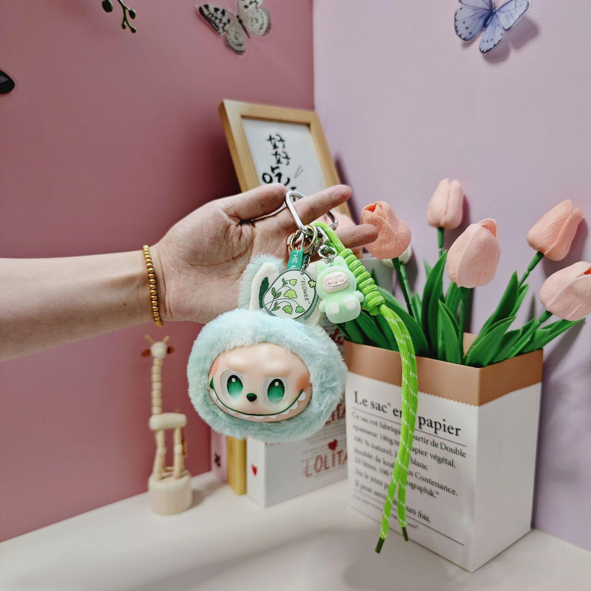 

Трендовый и крутой плюшевый брелок-подвеска для сумки-пуллклот, популярная кукла, кукольный брелок, автомобильный брелок, оптовая продажа, маленькие подарки зелёный