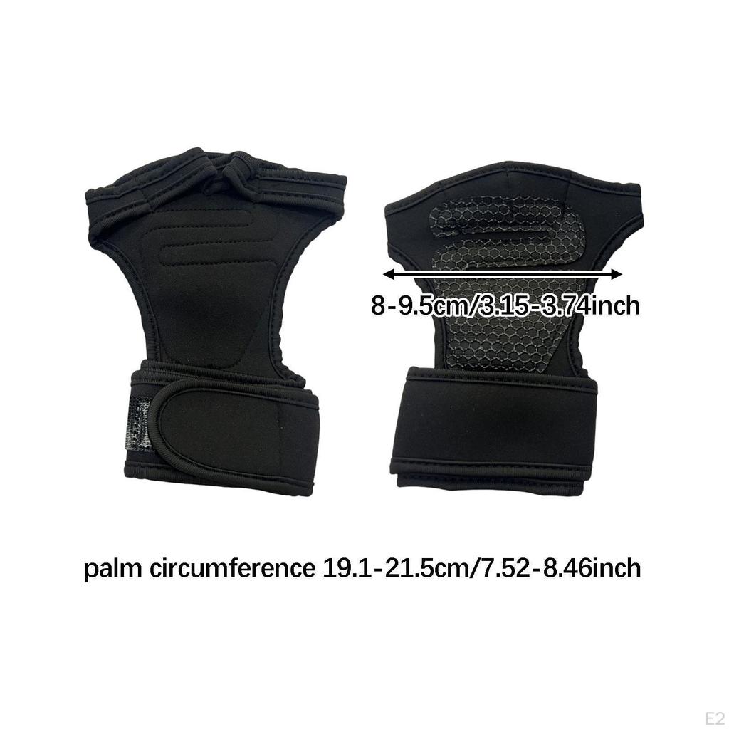 Exercise Gloves Workout Hand Grips Palm Protector for Pull Up Weightlifting