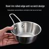Golden 304 Stainless Steel Camping Bowl with Handle