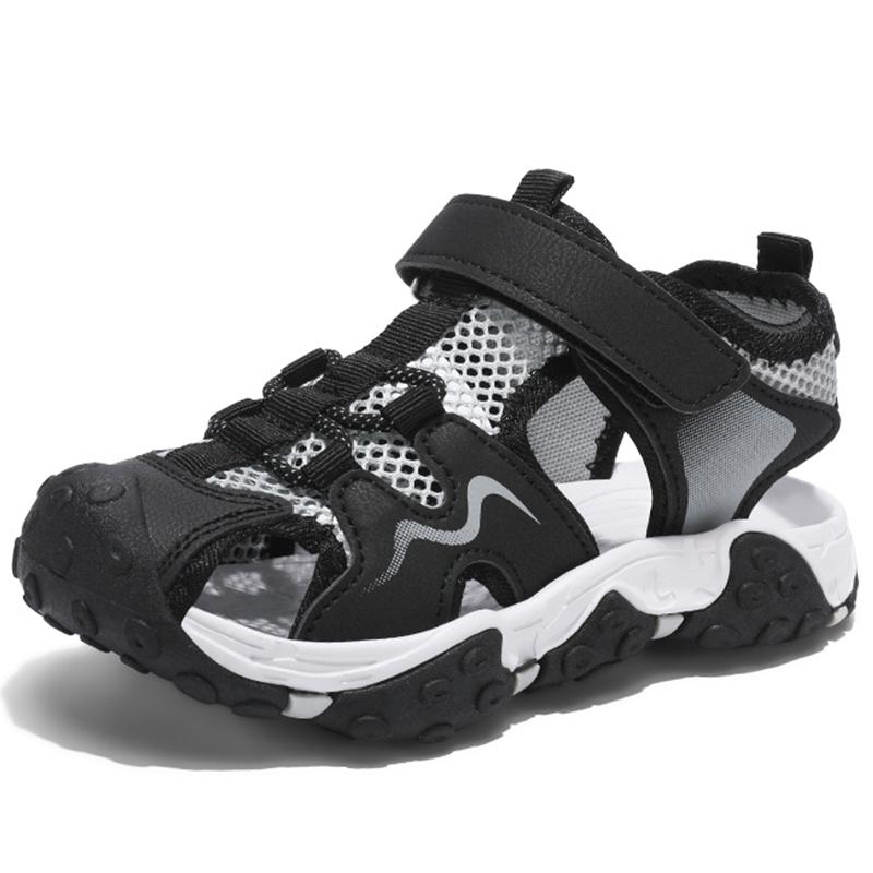 Kids' Beach Sandals Rotary Button Closed Toe Anti-collision Girls' Beach Sports Sandals Sandals for Boys