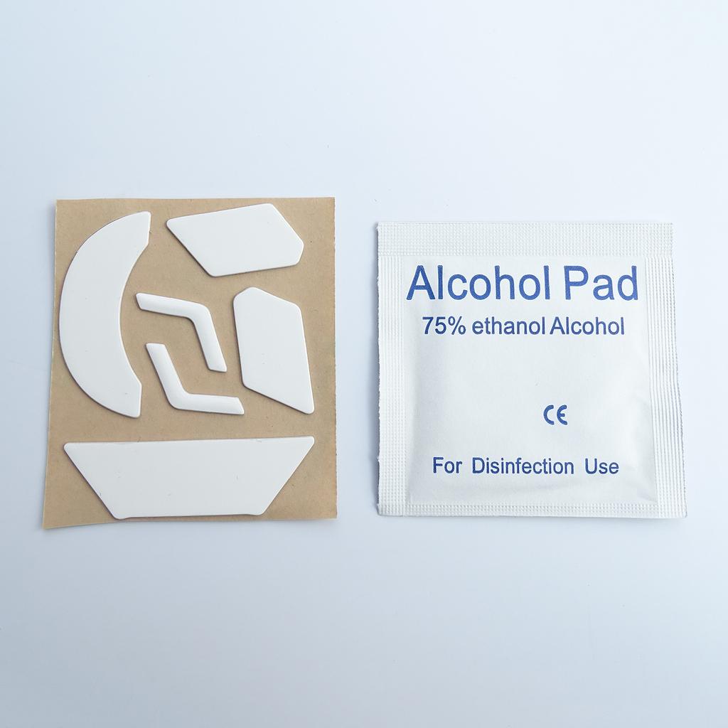 1 set 0,6 mm grosime înlocuiește picioarele mouse-ului cu margine curbată albă pentru accesoriile mouse-ului G903