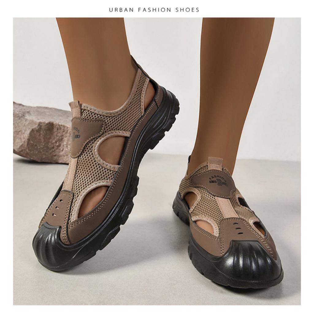 Herrensandalen, schwimmende Tauchschuhe, Strandschuhe, Outdoor-Wanderschuhe, Outdoor-Watschuhe
