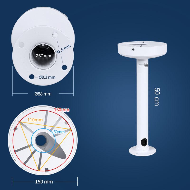 Universal 4.5-inch Aluminum Dome Camera Ceiling Mount for Hikvision/Dahua