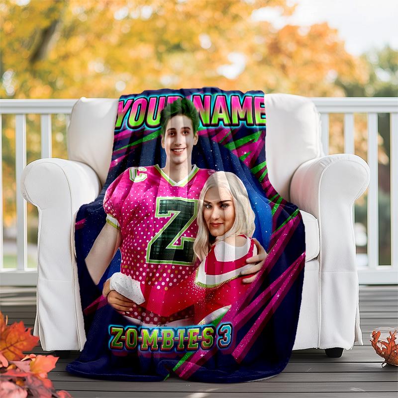 Customiz Name Personality Zombies Blanket Soft&Warm Office Bed Travel Lunch Break Blanket,Gift All Seasons