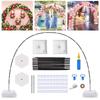 Adjustable Balloon Arch Kit 15 Fiber Rods with Accessories Balloon Stand Holder Semicircle Frame Balloon Arch Support Shower