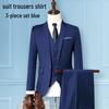 Men's Korean Style Business Suit: Three-Piece Trendy Casual Groomsmen Outfit