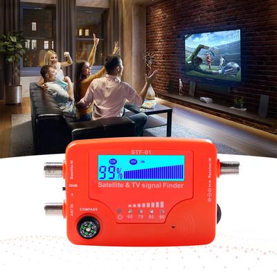 Portable 2-in-1 LCD Digital Satellite And TV Signal Finder Antenna Signal Strength Meter for TV Reception Improvement
