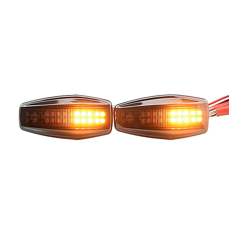 For Hyundai Elantra Sonata Coupe KIA Sportage Rio Sedona LED Dynamic Car Blinker Side Marker Turn Signal Light Lamp Accessories