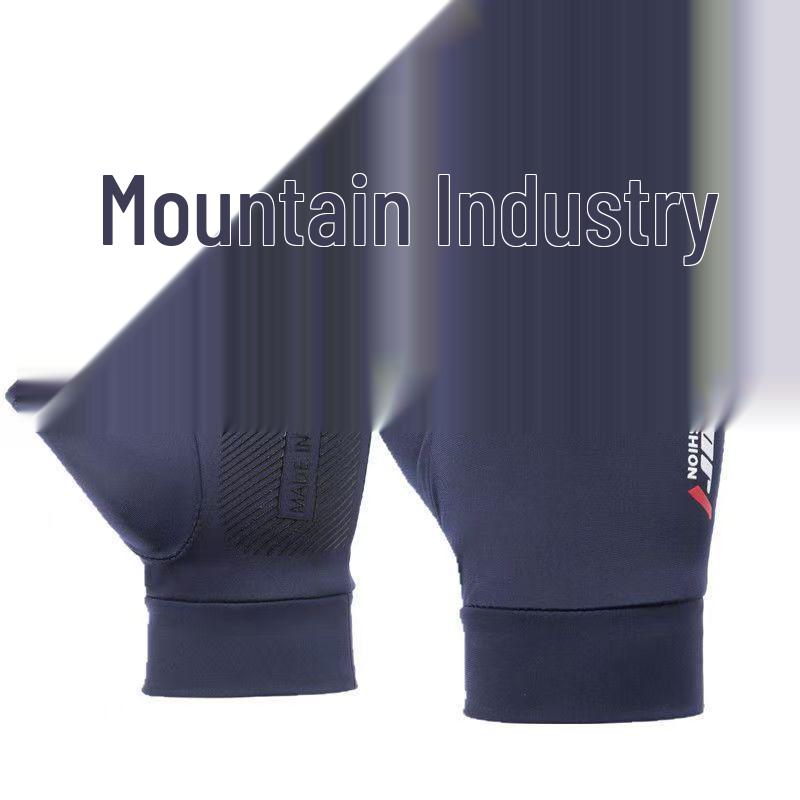 Men's Summer Ice Silk Non-slip Sun Gloves for Driving, Cycling, Takeaway & Fishing - 2.5 Finger Exposed & Full Finger Options