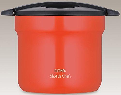 Thermos Vacuum Insulated Cooker Shuttle Chef 4.3L [4-6 servings] Tomato KBF-4501 TOM