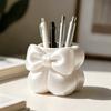 3D Printed Bow Pen Holder Creative Makeup Brush Storage Case Cute Desktop Organizer Desktop