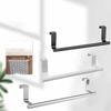1pc-Towel Rack Over Door Towel Bar Hanging Holder Stainless Steel Bathroom Kitchen Cabinet Towel Rag Rack Shelf Hanger