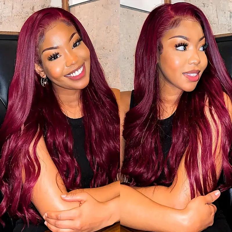 13 * 4 Front Lace Wig, Women's Big Wave Long Curly Hair, European and American Full Headgear