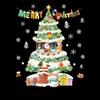 Cartoon Shopwindow Decals Santa Clause Reindeer Xmas Tree Sticker  Festival