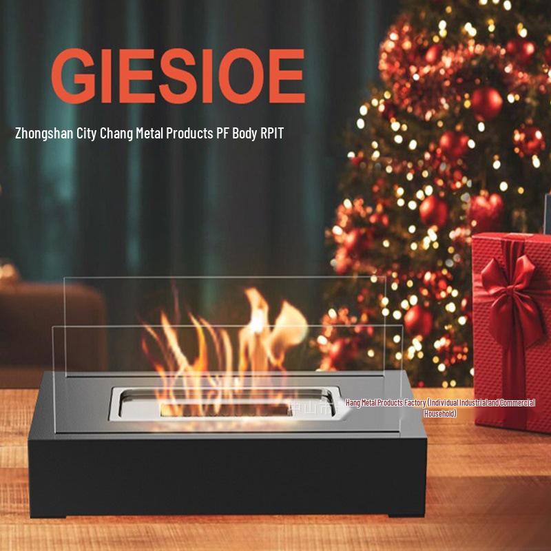 Portable Indoor/Outdoor Tabletop Fireplace: Small Decorative Real Fire Stove