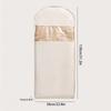 Space Saving Hanging Garment Bag with Self Compression Zipper Transparent Visible Dust Cover for Down Coat Closet Storage
