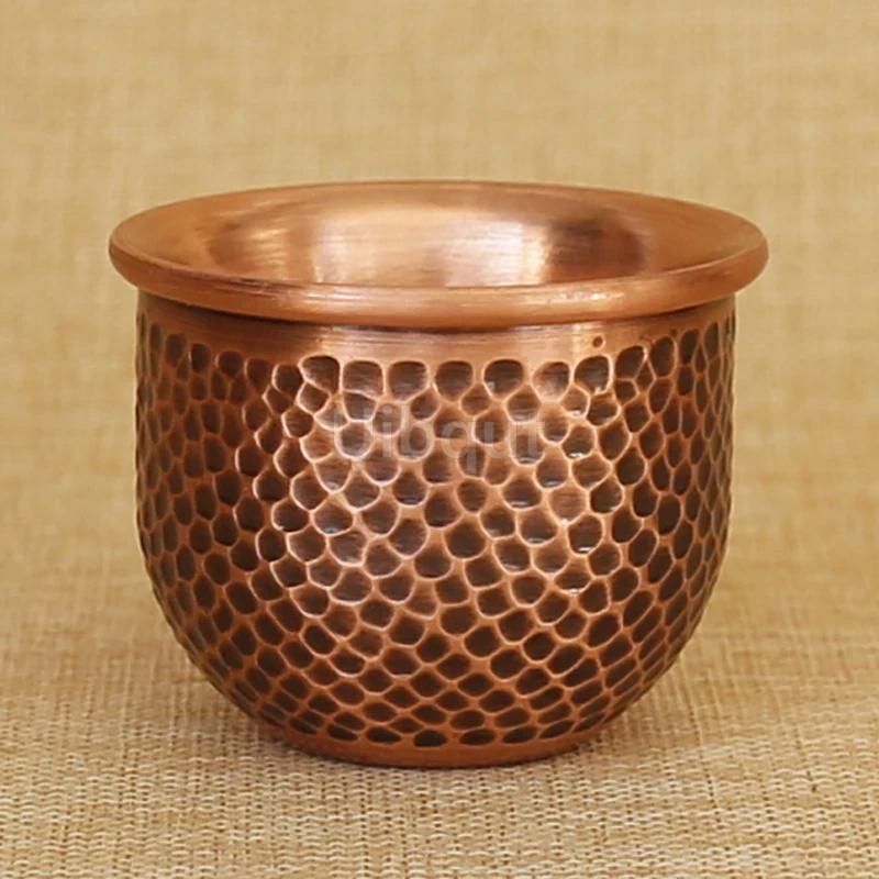 Copper Tea Set Cup Handmade Pure Copper Tea Cup Goblet Copper Thickened Handmade Water Wine Cups Coffee Cup Set Tea Set