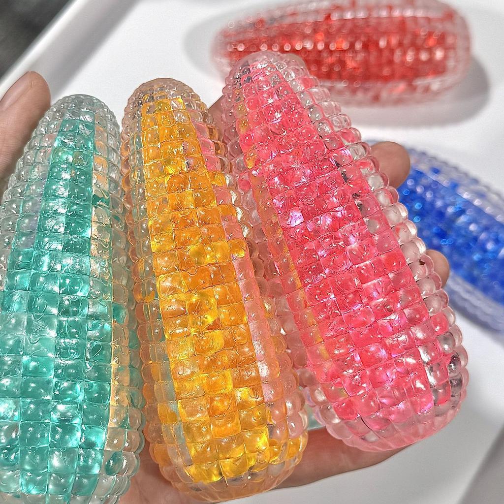 Anxiety Relief Squeeze Toy Corn Toy Sensory Focusing Tool For Autism Stress Relief Kids Adult Nontoxic Waterproof Design