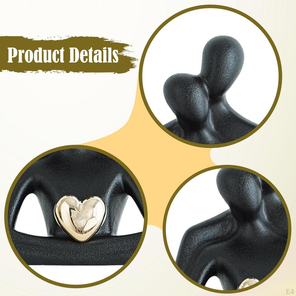 Couple Statue, Sculpture, Lovers Figurine, Home Decor for Living Room, Office