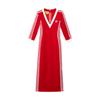 Gucci X Adidas Originals FW22 Jurk met Lange Mouwen Dames Rood 712711-XJEGU-6480