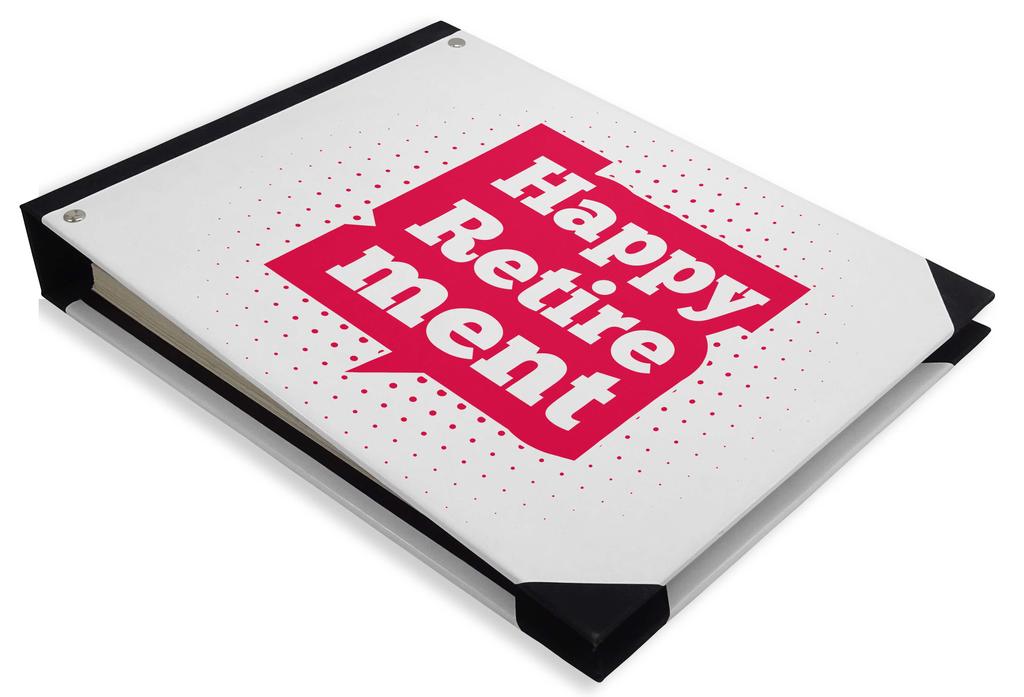 Darling Souvenir Black Blur Light Printed Hardbound Cover Personalized Guestbook For Retirement Party Guest Sign In-9 x 12